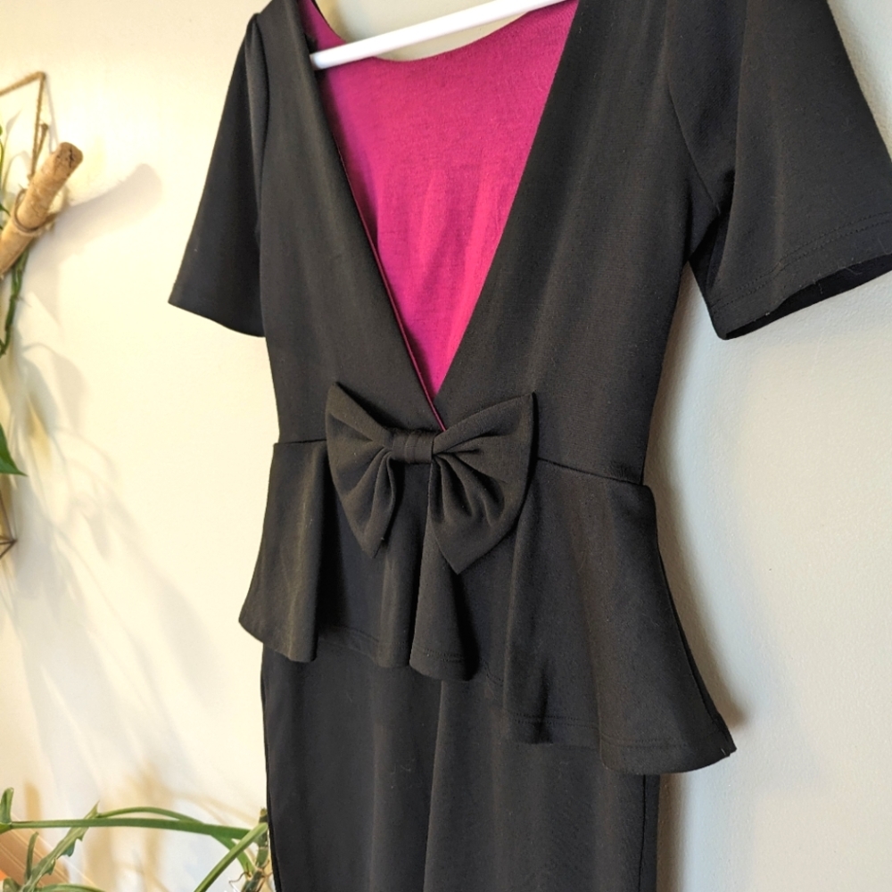 Black mini dress